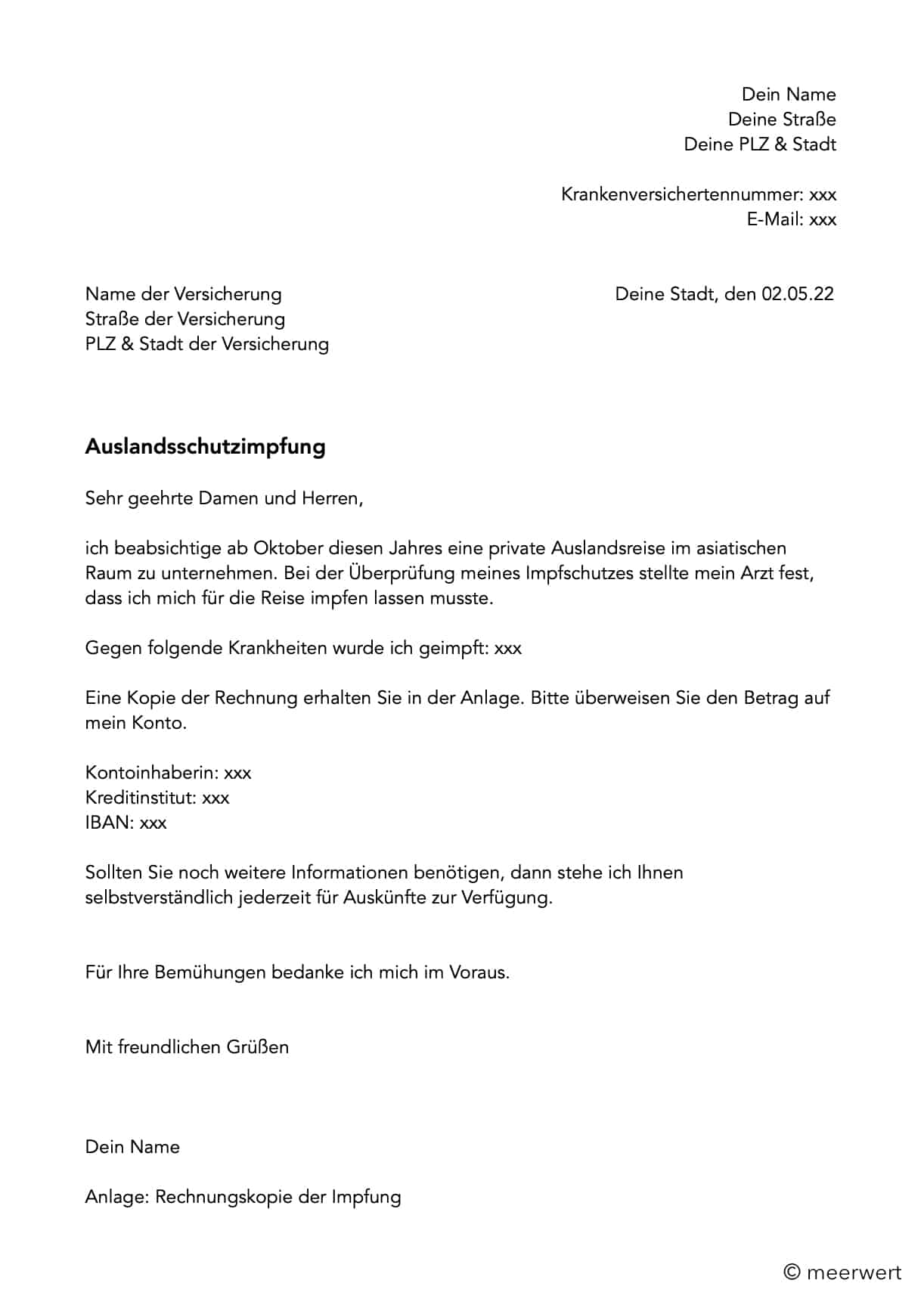 Vorlage-Reiseschutzimpfung Vorlage-Reiseschutzimpfung